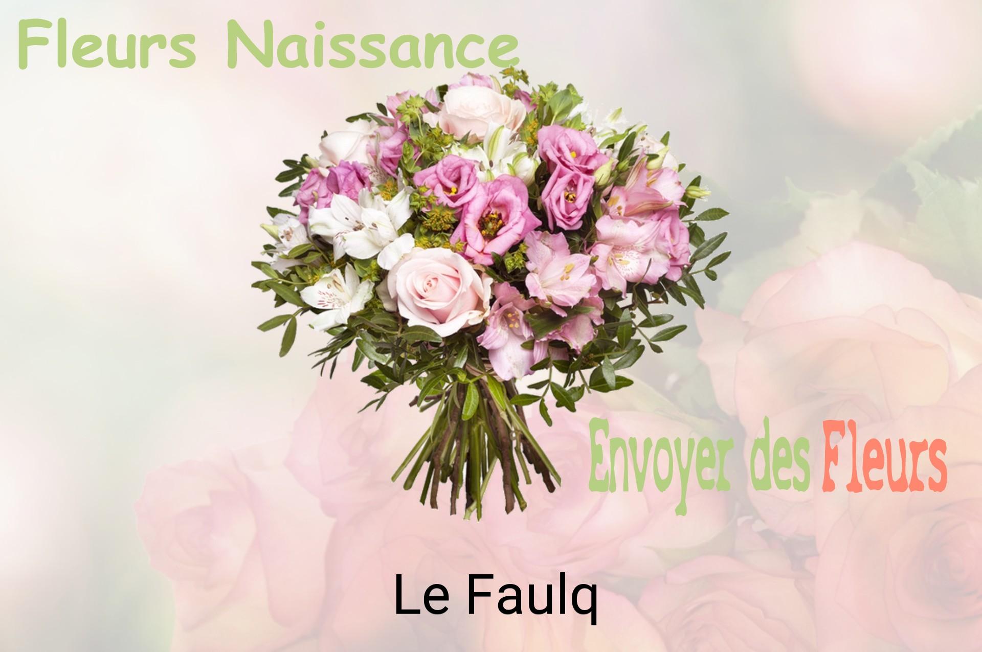 Bouquet de fleurs de naissance livré à Le Faulq